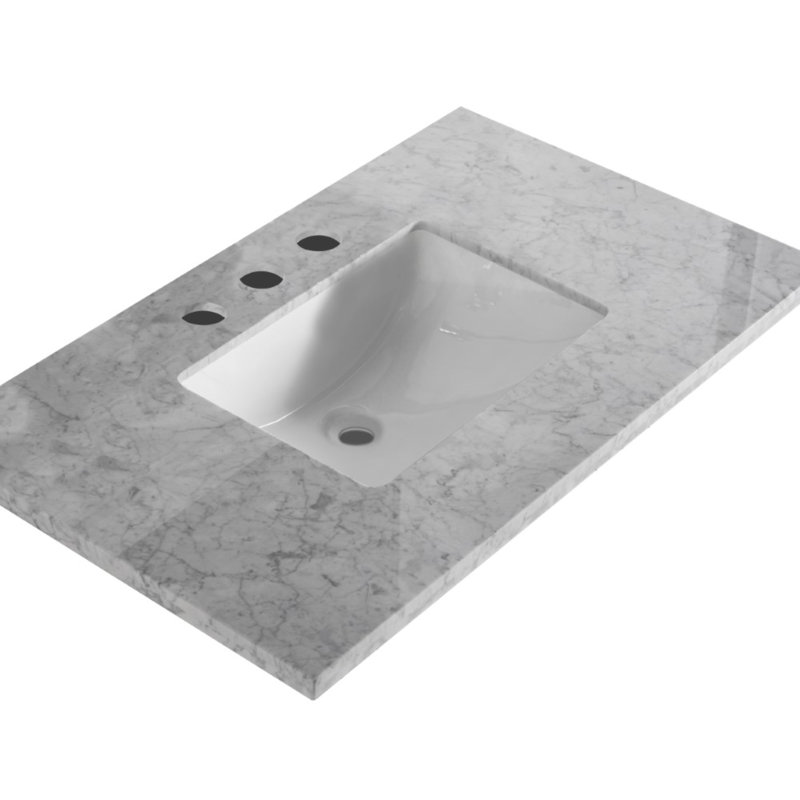 Dessus de salle de bain simple 37 po meuble-lavabo