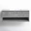 Ensemble de meuble-lavabo mural simple 48 po Kasper-1870325780