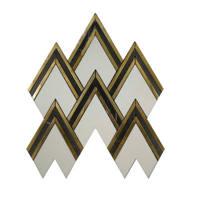Gold Aurora Herringbone