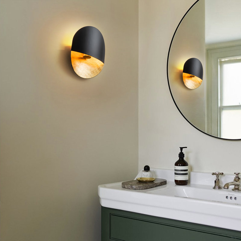 1 - Light Black Gold Wall Sconce