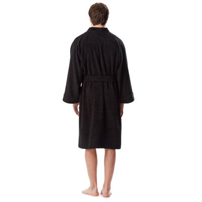 100% Cotton Terry Cloth Boy / Man+ Above Knee Bathrobe with Pockets