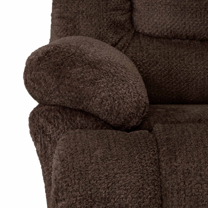 Fauteuil inclinable surdimensionné, Brun