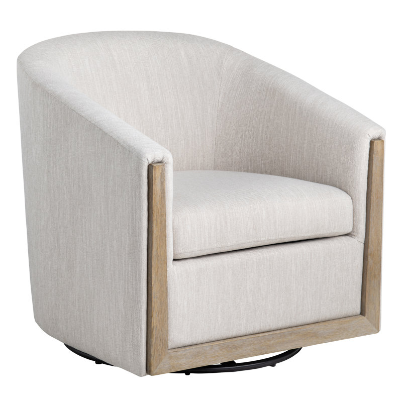 Upholstered Swivel Accent Chair