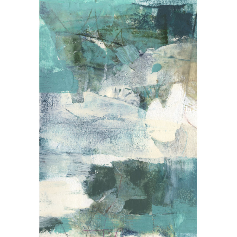 Terrene Abstract I by Sue Jachimiec - Painting on Canvas, 30cm H x 20cm W, Wrapped Canvas