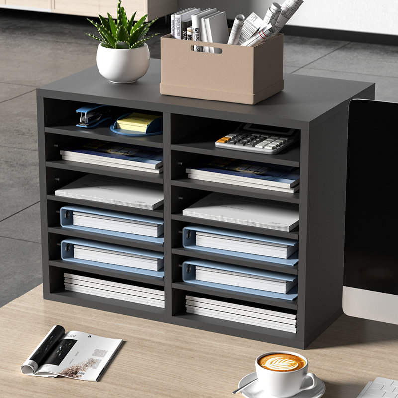 Mecos 20.4'' Wide File Cabinet, Gray
