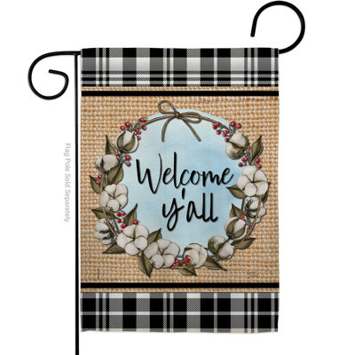 Drapeau de jardin en polyester 19 x 13 po Altrud