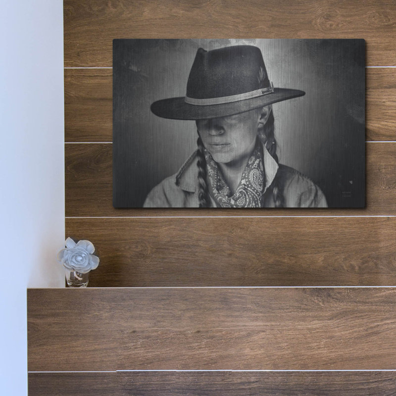 Art mural luxueux «Home On The Range Cowgirl 1» par Nathan Larson, H 12 po x l 16 po