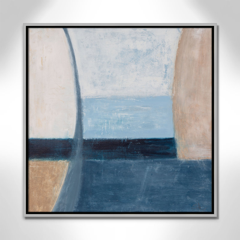Beach Deco - Square Version Print par Casa Fine Arts, Argent, H 25,5 po x l 25,5 po