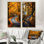 Passerelle Autumn Road Into The Forest I - ensemble de 2 décorations routières