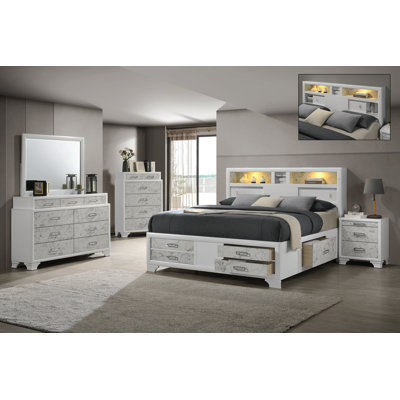 Ensemble de chambre à coucher double 5 pièces Soul Modern