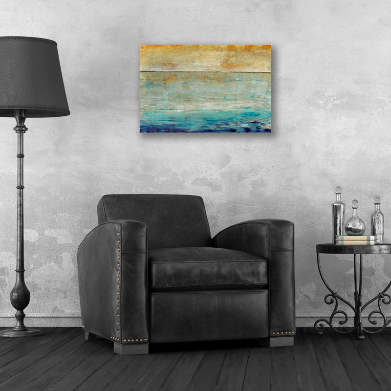 «Placid Water I» par Tim O'Toole, art mural en verre acrylique, H 16 po x l 24 po x P 0,2 po