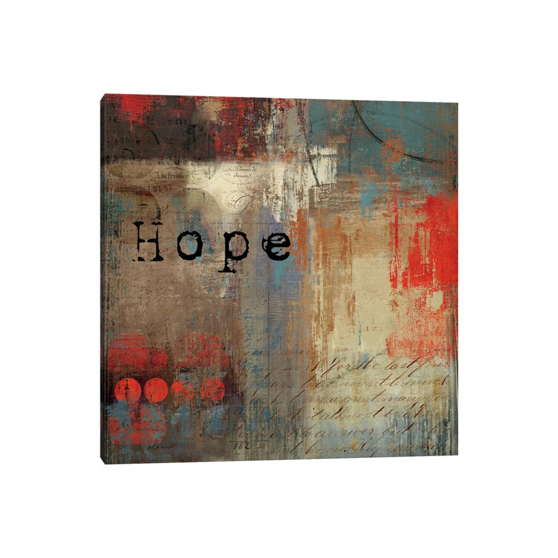 Hope 1 Piece Wrapped Canvas Wall Art, 66.04 cm H x 66.04 cm W x 3.175 cm D