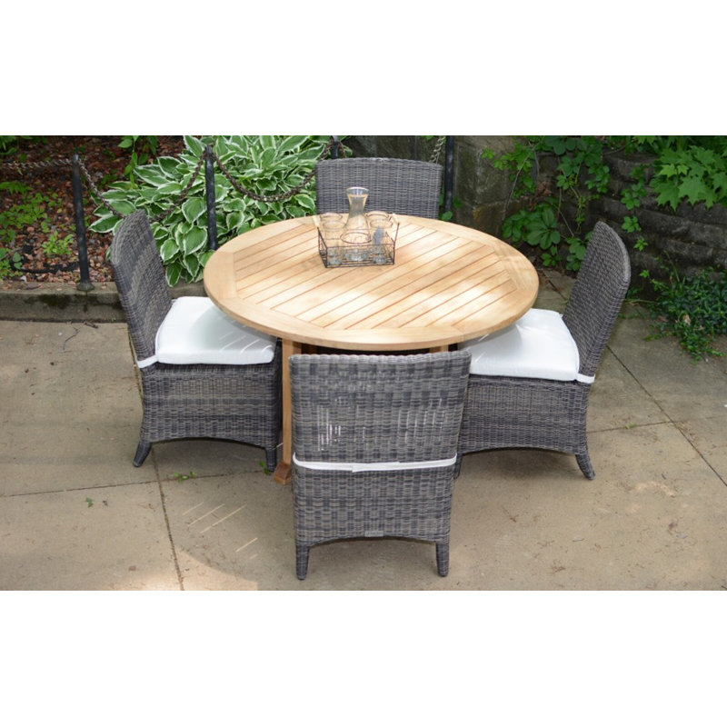 Bella Wicker Armless Outdoor Dining Chair, Cast Charcoal, Gray