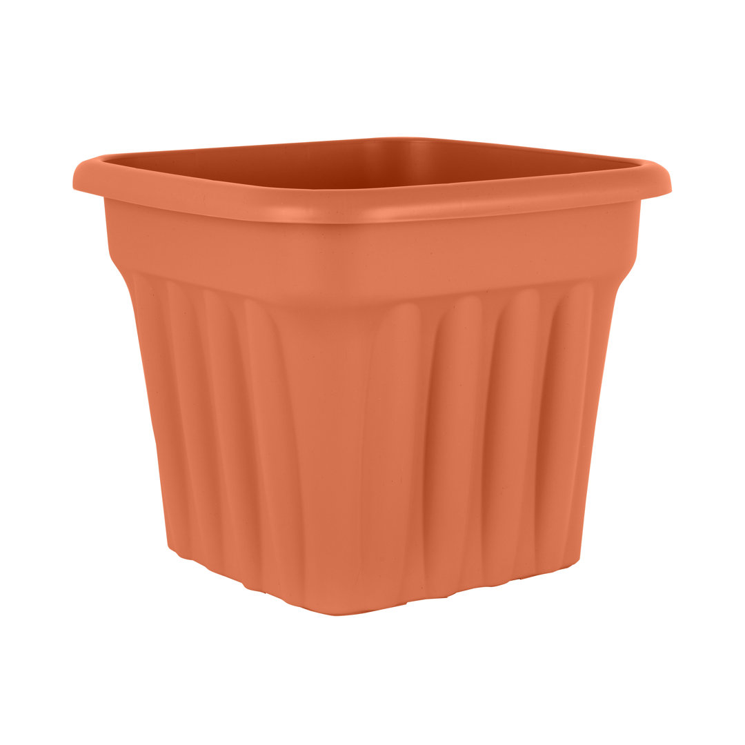 Wham Vista 49cm Square Planter Pack of 4 Terracotta