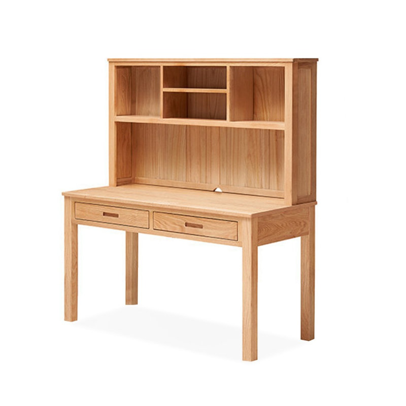 Bureaux rectangulaires en bois massif Burlywood, H 60,83 po x l 55,12 po x P 24,02 po