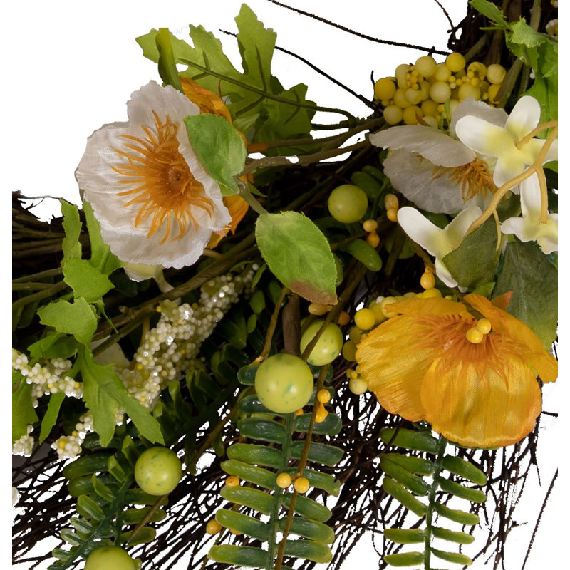 Couronne de coquelicot 24 po