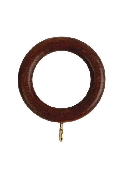 Wood Curtain Rings, Rosewood, 35 cm W x 35 cm D