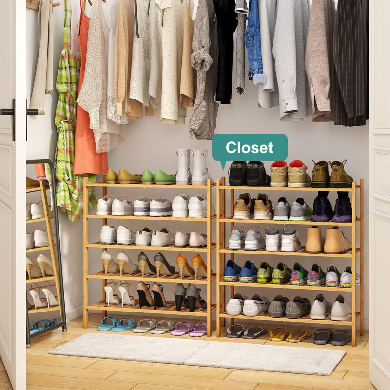 15 Pair Stackable Shoe Rack