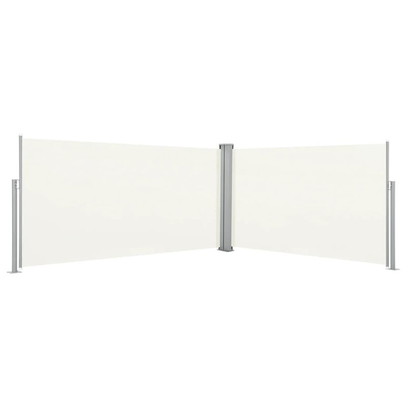 Symple Stuff 6cm W Retractable Side Awning, 1.6m H x 6m W x 1.6m D, Cream