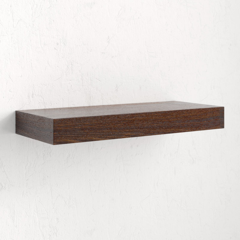 Evstati Floating Shelf, 2.75" H x 36" W x 10" D, Espresso