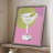 Martini Framed Print - Solid Wood-388651734