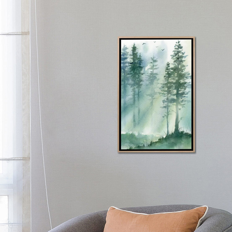 «Forest Light» - reproduction d'art murale - toile encadrée, H 26 po x l 18 po, Reproduction encadrée sans passe-partout