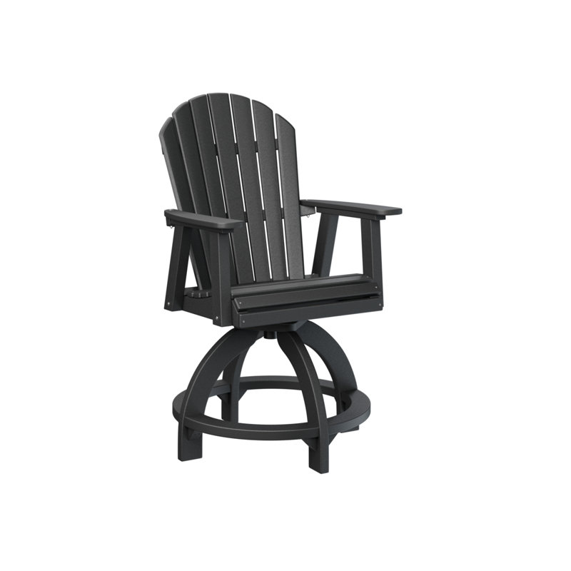 Chaise pivotante d'extérieur à dossier Comfo, Vert, 22.5"