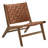 Saoirse Faux Leather Wood Accent Lounge Chair-100030976-100028712