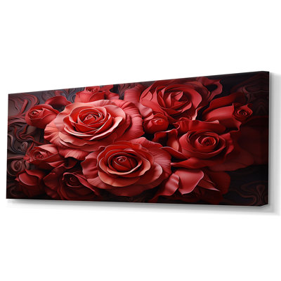 Red Classic Rose Resonance II - Roses Wall Art