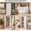 Garde-manger 100% bois massif 32 po avec portes Shaker et tablettes réglables-967614294