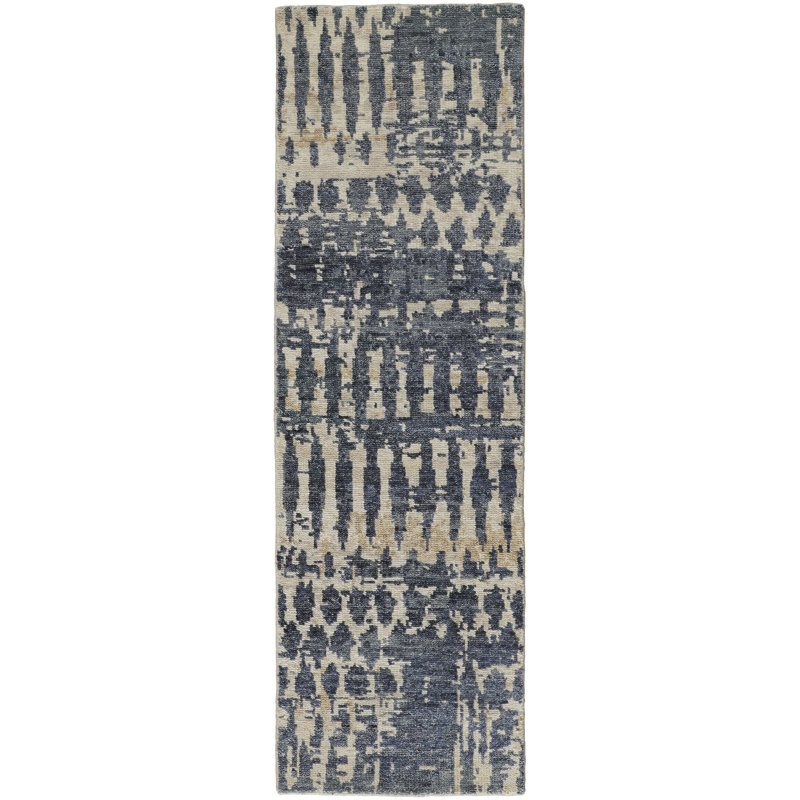 Palomar Wool Abstract Area Rug, Runner 2'6" x 8'
