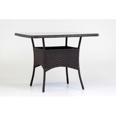 Berenice Square Metal Outdoor Bistro Table , 30'' in. W 38'' in. D