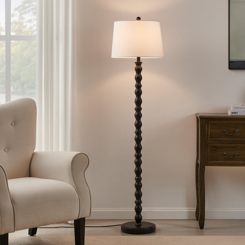 Lampe sur pied 61 po Johnvictor, Bronze frotté à l'huile