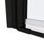 Pivot de porte de douche en verre trempé 1/4 po, ouvert à l'extérieur, porte pivotante pour salle de bain, noir mat, utilisation, 34 à 35 3/8 po x 72 po, système solide et fiable
