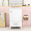 Meuble-lavabo compact compact avec lavabo en céramique, tiroir et organisateur double couche-375862599
