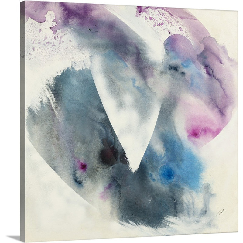 « brush stroke i », peinture sur toile, Toile tendue, H 12 po x l 12 po x P 1,25 po