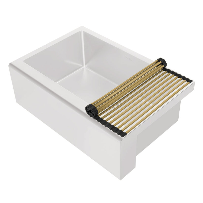 Whitehaus Collection Over-the-sink Rolling Mat/ Sink Grid, Brass