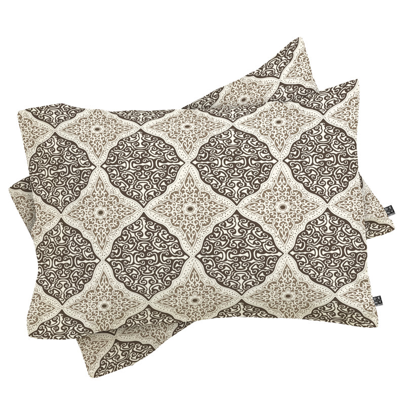 Curly Rhombus Traditional Damask Duvet Cover