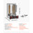 Countertop Vertical Rotating Oven 15 lbs Rotisserie Shawarma Machine, for Chicken Beef Mutton Pork, LPG Heating, Stainless Steel Body Grill Roaster, Dual-Zone Heat Control, Meat Catcher