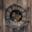 Millikan Metal Wall Clock Vintage Industrial Design - Visible Moving Gears Hand Finished Elegant Decorative Home Wall Timepiece