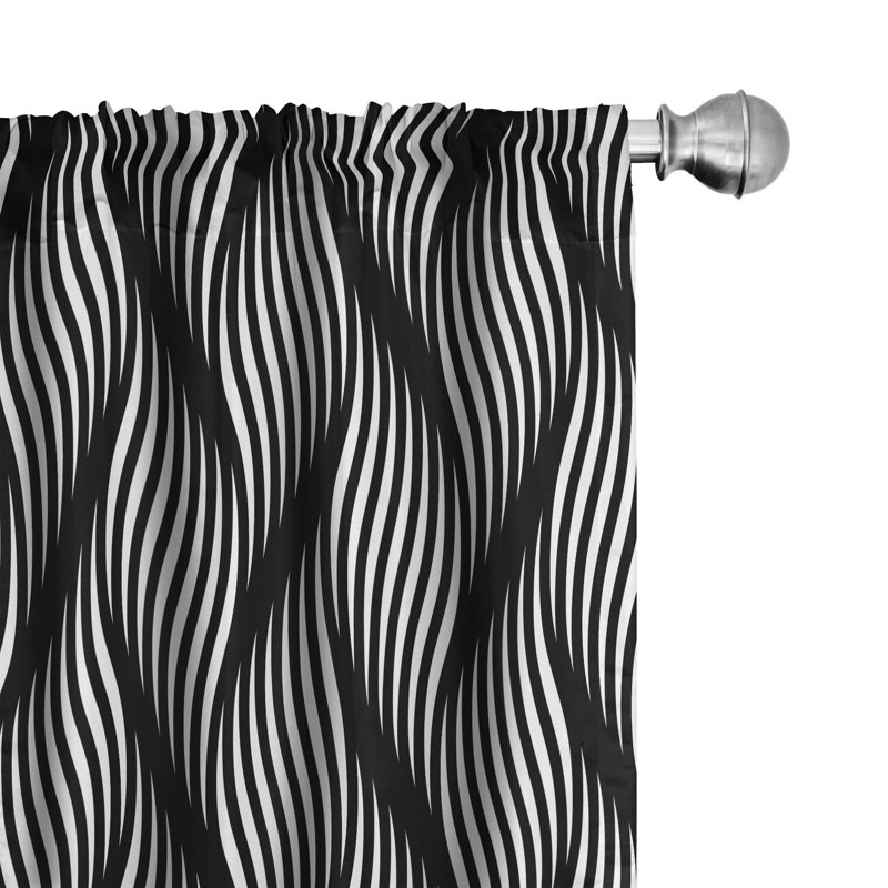 Semi-Sheer Rod Pocket Curtain Panels, 28" x 84"