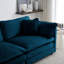 Revêtement modulaire à 5 places: En forme de U avec chenille bleue pour la maison: