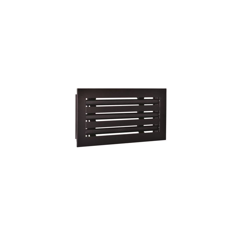 Diffuseur linéaire à fente 12 x 6 Flo Matrix - noir mat, 17 po x 7 po