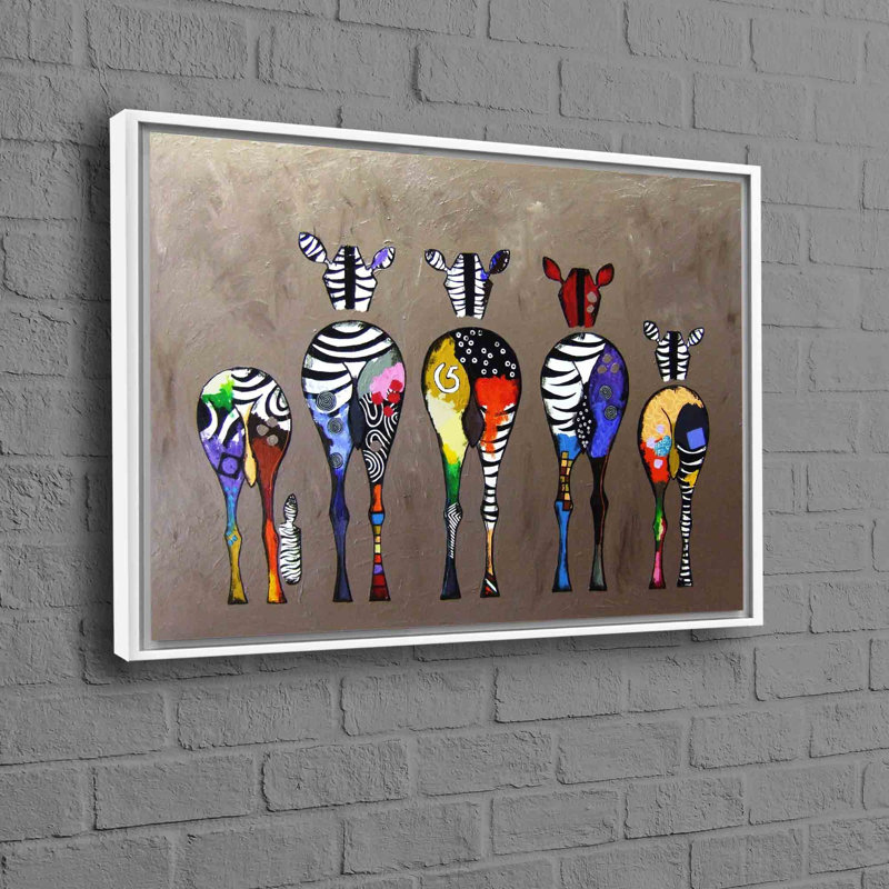Print on Canvas, 25 cm H x 35 cm W, White Floater Framed