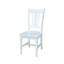Chaise d'appoint en bois massif Evalyn-27430353