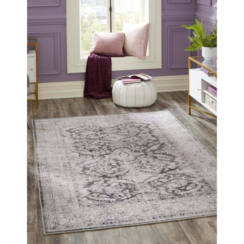 Heyde Chenille Oriental Indoor Rug, Rectangle 3'6" x 5'6"