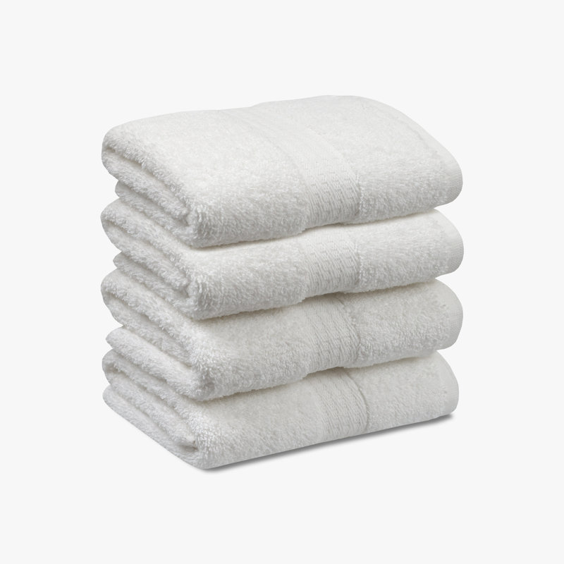 True Classics Bath Towel Set, White, Bath Towels - 4 Pack