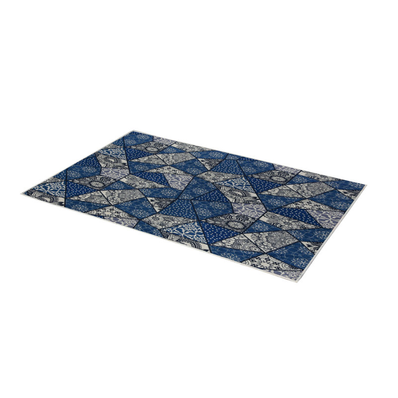 Premium Woven Carpet, 2.6 x 4.0 Feet | 100% Polyester, Antibacterial, Non-Slip Underside | 3D Digital Printing, Machine Washable, Pile Height: 0.04 in | Ideal for Living Room, Bedroom, and Home Decor