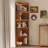 5-Tier Corner Bookcase with Display Led Lights, L-shaped Shelves with Baffles, Wooden Bookshelf for Living Room & Office-1321543898