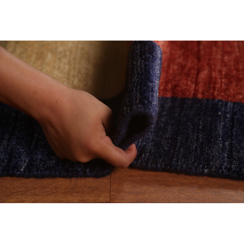 Tapis rayé Gabbeh 7 x 8